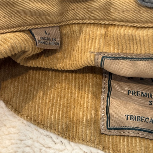 SOLD ✅ Jachs New York Men’s Heavyweight Sherpa Lined Khaki Jacket Hoodie Sz:L - Picture 10 of 14